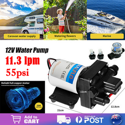 Caravan Water Pump High Pressure