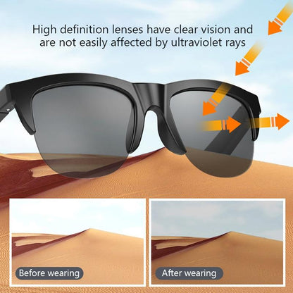 Bluetooth 5.3 Smart Sunglasses With Wireless Headset