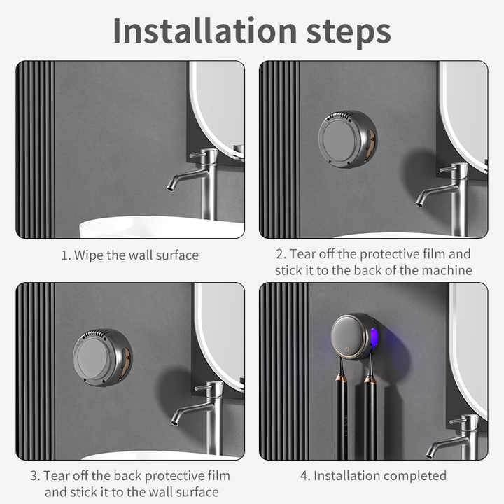 UV-C Toothbrush Sterilizer Holder