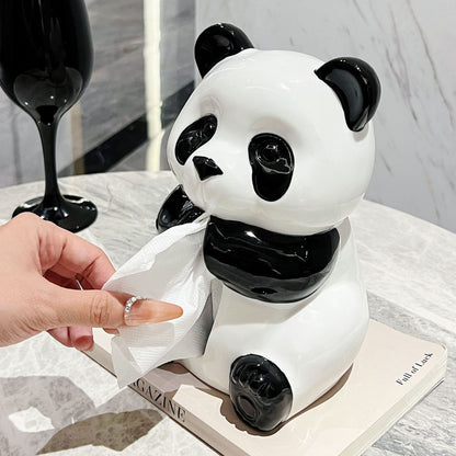 Panda Tissue Box and Dispenser