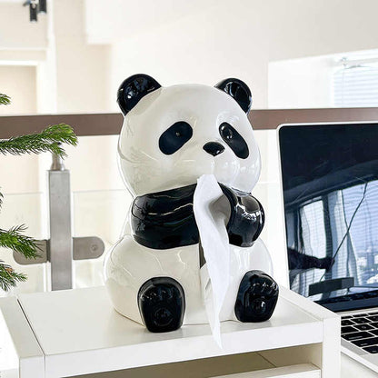 Panda Tissue Box and Dispenser