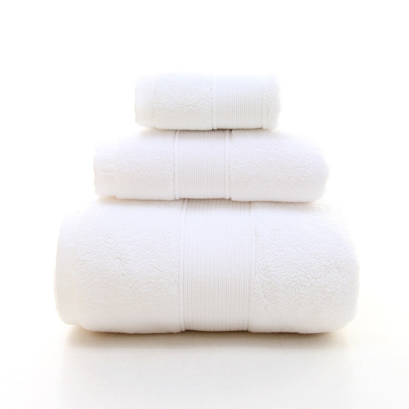 White Luxury Cotton Towel Set