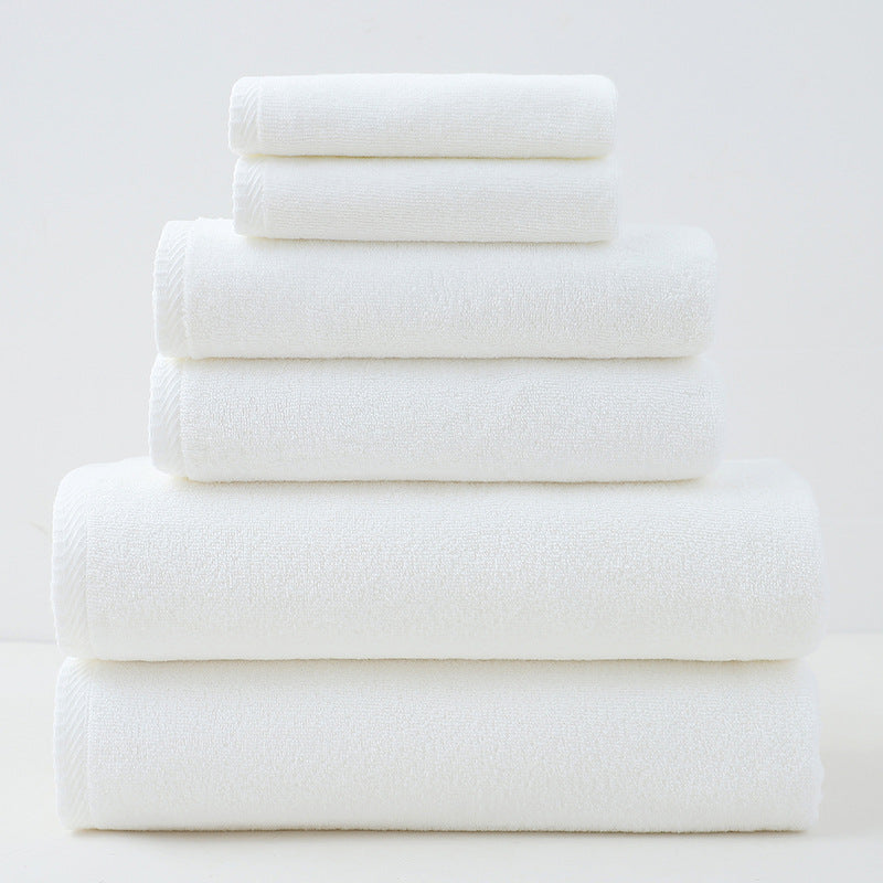 White Cotton Towel Set