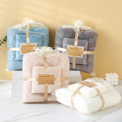 Beige Soft and Absorbent Towel Set