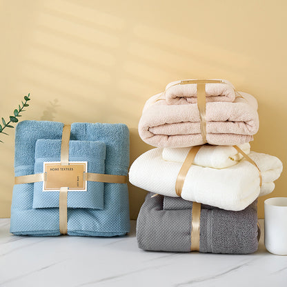 Beige Soft and Absorbent Towel Set